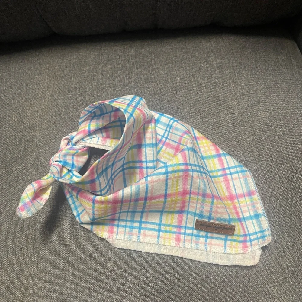 Unique Style Paws Plaid Pet Bandana